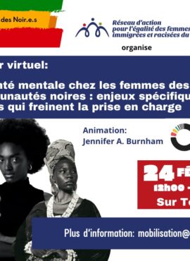 La santé mentale chez les femmes des communautés noires : enjeux spécifiques et tabous qui freinent la prise en charge